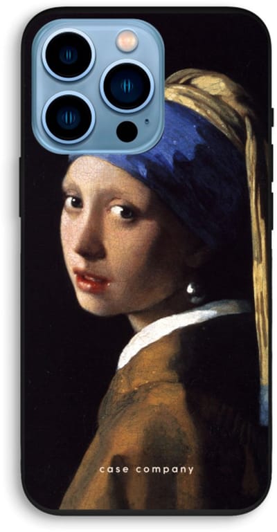Case Company® - Hoesje geschikt voor iPhone 13 Pro hoesje - The Pearl Earring - Biologisch Afbreekbaar Telefoonhoesje - Bescherming alle Kanten en Schermrand