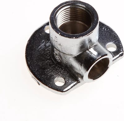 Plieger muurplaat laag 3/8" X 12mm chrome