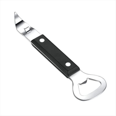 1 STKS Blikpons Flesopener Handmatig Roestvrij Staal Blikopener Praktisch Keukengereedschap Draagbare Buitenopener zilver
