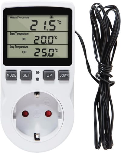 Energiekostenmeter met LCD-scherm en overbelastingsbeveiliging voor stopcontact