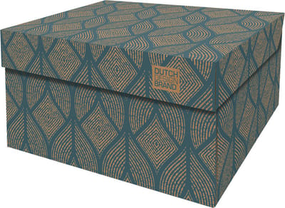 Dutch Design Brand - Dutch Design Storage Box - Opbergdoos - Opbergbox - Bewaardoos - Bogen - Cordoba Petrol