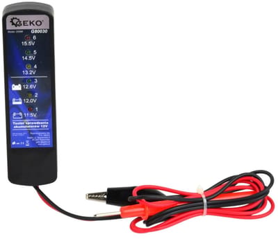 GEKO 12V accutester - LED-indicatoren - Digitaal - Geen externe voeding nodig