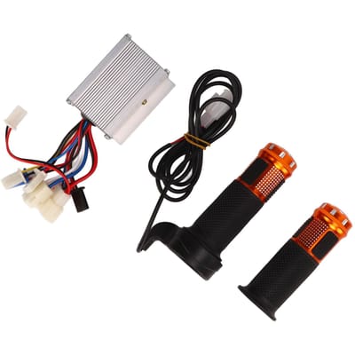 12V 250W Geborstelde Controller Citrien Gashendel Draaigreep Set voor Elektrische Fietsen Driewielers black