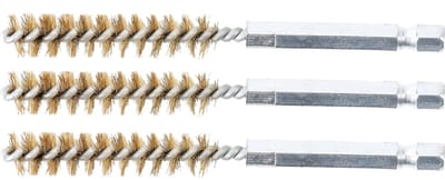 BGS Messingborstel - 10 mm - 1/4 - 3 delig