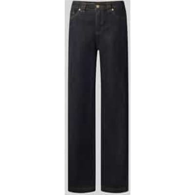 straight fit jeans van katoenmix
