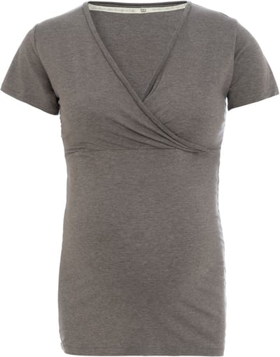 Baby's Only - Zwangerschaps T-shirt Glow Hazel Brown - Voedingstop gemaakt uit 96% viscose en 4% elastaan - Shirt met borstvoedingsfunctie - S