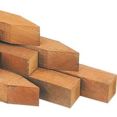 Intergard Hardhouten palen Azobe 7x7x300cm