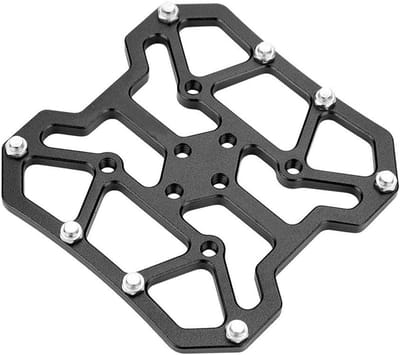 Fiets Pedalen - Platform Adapters - Weg en MTB - Aluminiumlegering - 12 x 12 x 5 cm - Zwart