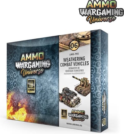 AMMO by Mig Jimenez Modelbouwdecoratie - MIG 7925 Wargaming Universe 06 - Weathering Combat Vehicles Effecten set