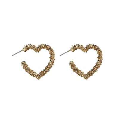 Oorbellen dames | oorringen dames | goudkleurige oorbellen | oorbellen dames hart | hartje oorbellen | cadeau voor vrouw | oorbellen meisjes | black friday 2023 | sinterklaas | kerstcadeau voor vrouw