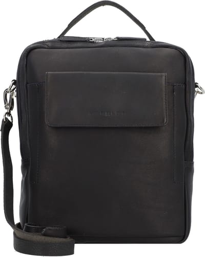 HAROLD'S Leren Schoudertas Country Crossbag Handle Black Zwart