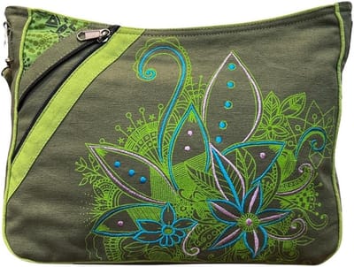 Bohemian Schoudertas met Bloemenborduursel voor Dames