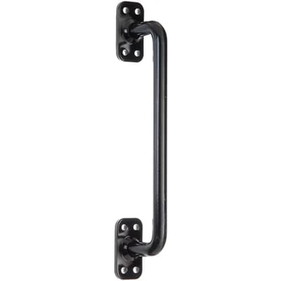 Alberts Eenvoudige Deurtrek - Staal Zwart Gepoedercoat - Rechte Greep - 275x32mm