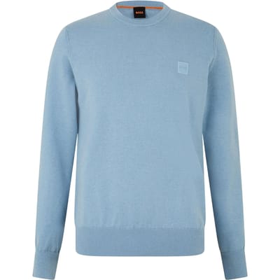 Boss Heren Kanovano Crew Hals Trui (Pastelblauw)