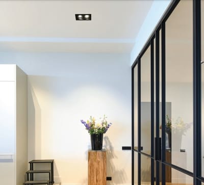 Inbouwspot Tavira Zwart GU10 2 Lichts