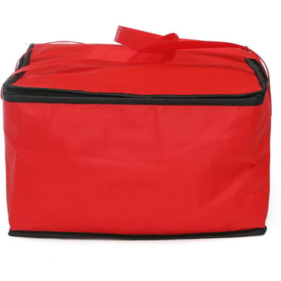 Waterdichte geïsoleerde tas Koeltas Isolatie Opvouwbare picknick Draagbare ijszak Voedsel thermische tas Voedselbezorgtas Pizza tas 40*40*22cm rood
