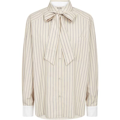 relaxed fit overhemdblouse van puur katoen model 'Keeva'