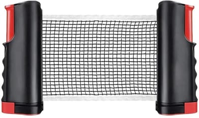 LIVIA HOME- Tafeltennistafel Intrekbaar - Draagbaar Pingpongnet - Klembeugel voor Tafel - Flexibel Gebruik - Eenvoudig te Installeren - Voor Tafel met Dikte tot 5 cm