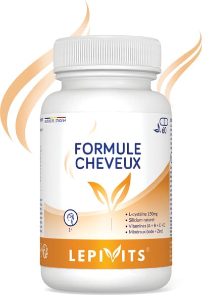 Hair Formula | 60 plantaardige capsules | Cysteïne, Silicium, Vitaminen & Mineralen | Haaruitval | Made in Belgium | LEPIVITS