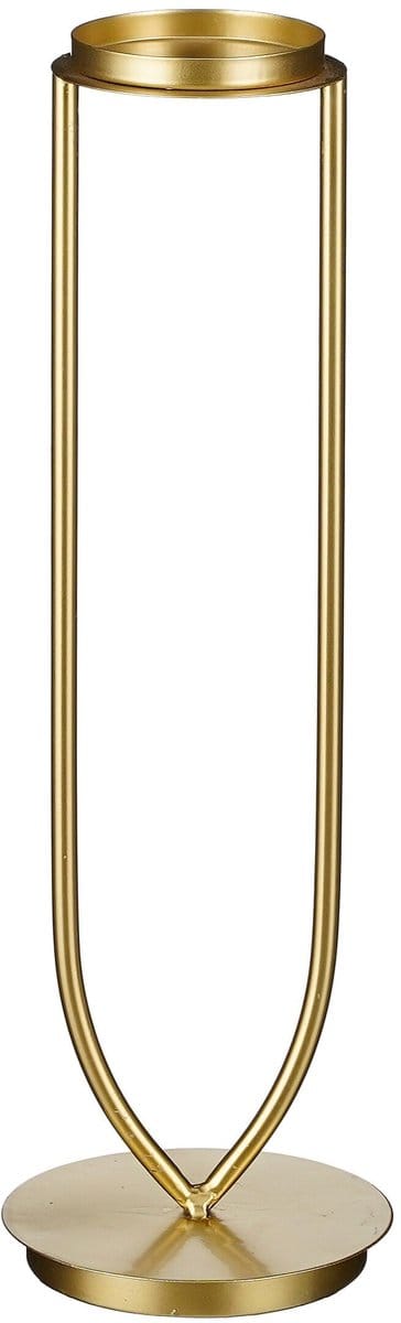 Mica Decorations Aletta Kandelaar - L15 x B15 x H48 cm - Metaal - Goud