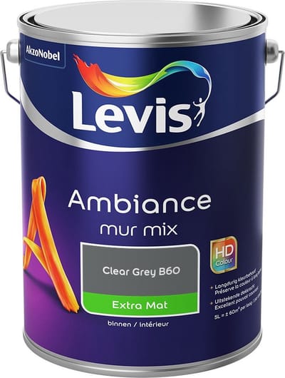Levis - Ambiance Mur Extra Mat Mix - Clear Grey B60 - Mengverf - 5 L