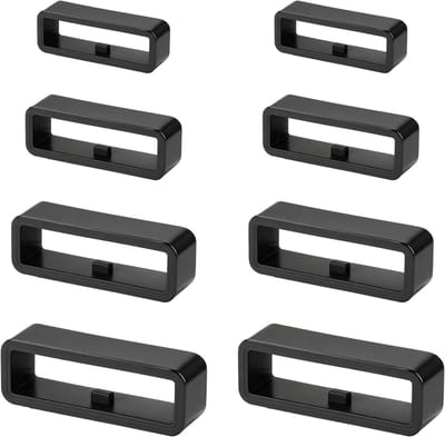 8-delige Silicone Horlogeband Houder, Geschikt voor Smartwatches, Vervangbare Rubberband Bevestigingsringen, Ideaal voor Sportieve Horloges (Maten: 18mm/20mm/22mm)