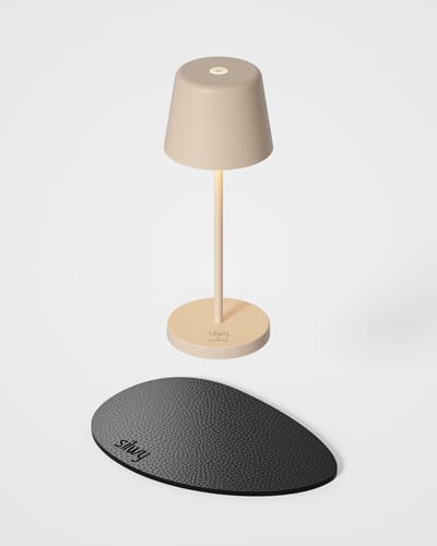 Silwy x Sompex | Tafellamp MONACO | Zand | oplaadbare tafellamp | Magnetisch | Ideaal voor camping of boot