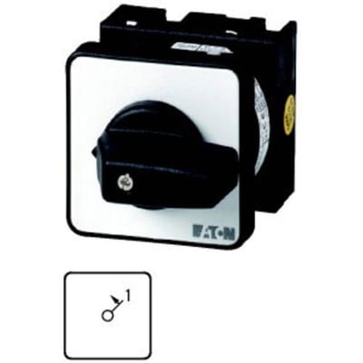 Eaton 010382 T0-1-15322/E AAN-knop Voor frontbevestiging Knevel 1 x 45 ° 1 stuk(s)
