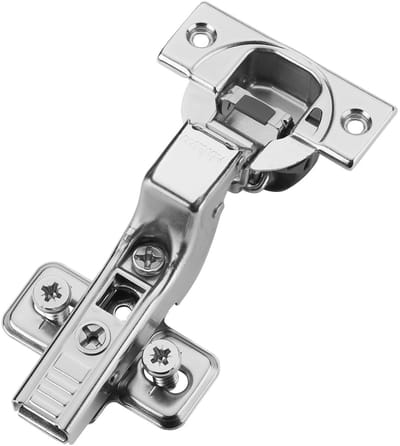 Set BLUM middenscharnier binnenaanslag 71B3750 110° met automatische sluiting incl. montageplaat 173L8100 en systeemschroeven
