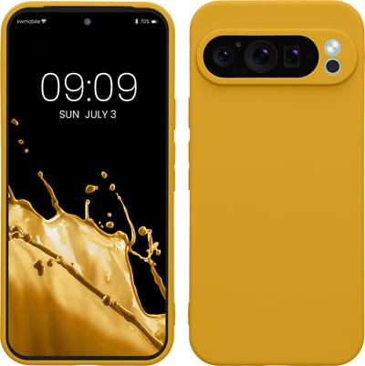 kwmobile telefoonhoesje geschikt voor Google Pixel 9 Pro XL - Hoesje voor smartphone - Precisie camera uitsnede - In honinggeel
