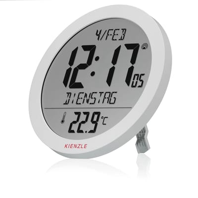 Kienzle Wanklok - Digitaal - DCF - 20cm - Wit