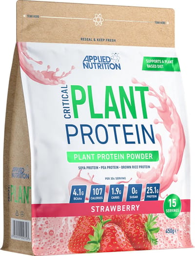 Applied Nutrition Critical Plant (450g) Strawberry - Eiwitten - Veganistisch eiwit