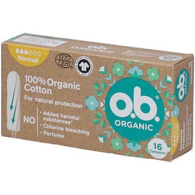 o.b. tampons Organic Cotton Normal 16 stuks