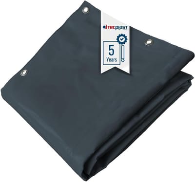 Waterdicht PVC Dekzeil voor Carport 4x5 m Antracietgrijs met 5 Jaar Garantie