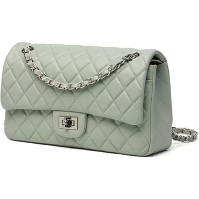 High-end Handtas, Damestas, Europees en Amerikaans Retro Topnerfleder, Dameshandtas, Schouder Crossbody Tas 25*6.5*14cm groen