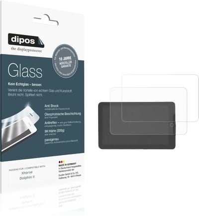 dipos – 2x Matte Pantserfolie geschikt voor Xhorse Dolphin II | 9H Screenprotector