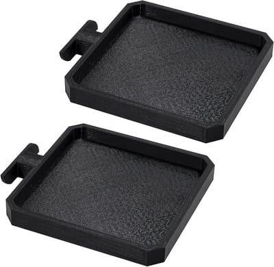 Set van 2 akoestische panelen voor geluidsabsorptie, plantenhouder en decoratie, vierkant design zonder boren