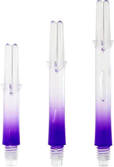 Dart Shafts - Shaft Set - Darts Spelen - Tweekleurig Design - 26 cm - Paars Verloop