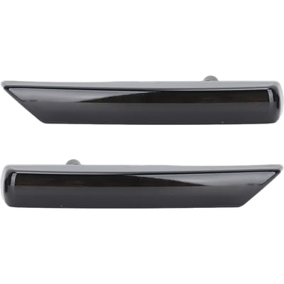 1 Paire Grille d'Aération Latérale Lumières Défilantes Avant Gauche Droite Remplacement Pour Freelander 2 LR2 2007 à 2014 Noir noir fumé