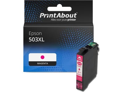 PrintAbout huismerk Inktcartridge 503XL (C13T09R34010) Magenta Hoge capaciteit Geschikt voor Epson