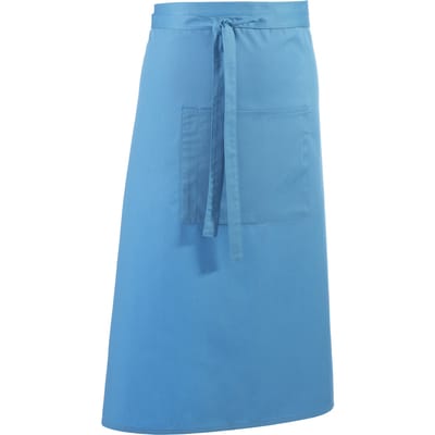Premier Unisex Kleuren Barschort / Werkkleding (Lange Continentale Stijl) (Pakket van 2) (Turquoise)