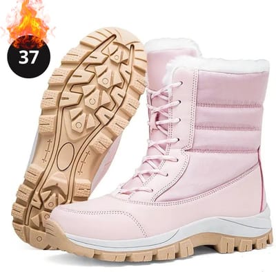 Nivard Snowboots - Sneeuwschoenen - Sneeuwboots - Dames - Wintersport - Ski - Skischoenen - Roze - 37 - Laarzen