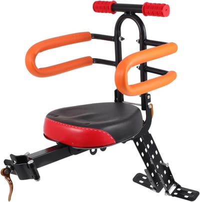 Kinder Fietsstoeltje - Kinderzitje Fiets - Veilig Fietsen - Snelle Montage - 51x33CM - Assorti