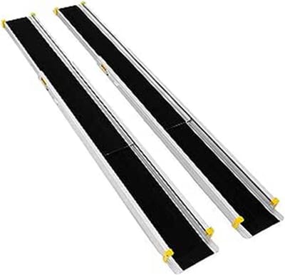 2 x Telescopische Oprijplaten met Antislip - Laadhelling van Aluminium, 100 cm