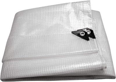 Unyqoos® Weerbestendig en waterdicht afdekzeil met UV-bescherming 4x6 meter, Wit