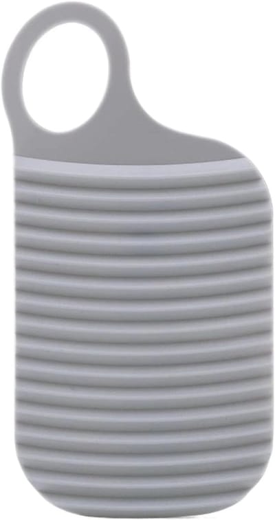 Kleine Wasplank - Draagbare Wasplank - Handwas Kleding - Antislip Siliconen - 20 x 10 x 3 cm - Grijs