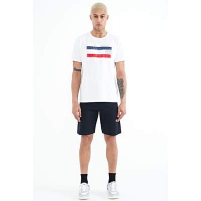 Heren Effen Gebreide Zwemshorts