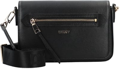 DKNY Schoudertas Bryant Ave Flap Crossbody Bag Blk / Gold Zwart