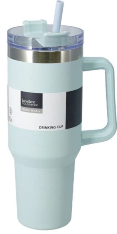 Home & Styling Thermo Drinkbeker 1,2L - Roestvrij - Lichtgroen