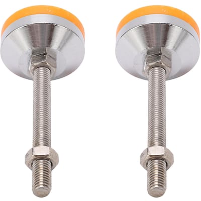 2 stuks Geel M12 Meubels Zware Uitvoering Nivelleringsschroef Poot Graanvlak Antislip Schokabsorptie
